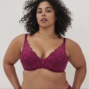 NWT Torrid 40 D Push Up Plunge Lace Plus Size Bra